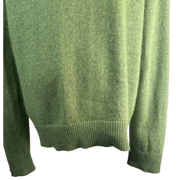 Banana Republic Medium Luxury Blend Soft Green V Neck Sweater Cashmere - Picture 9 of 13
